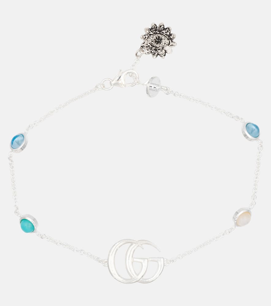 GG Marmont Flower sterling silver bracelet