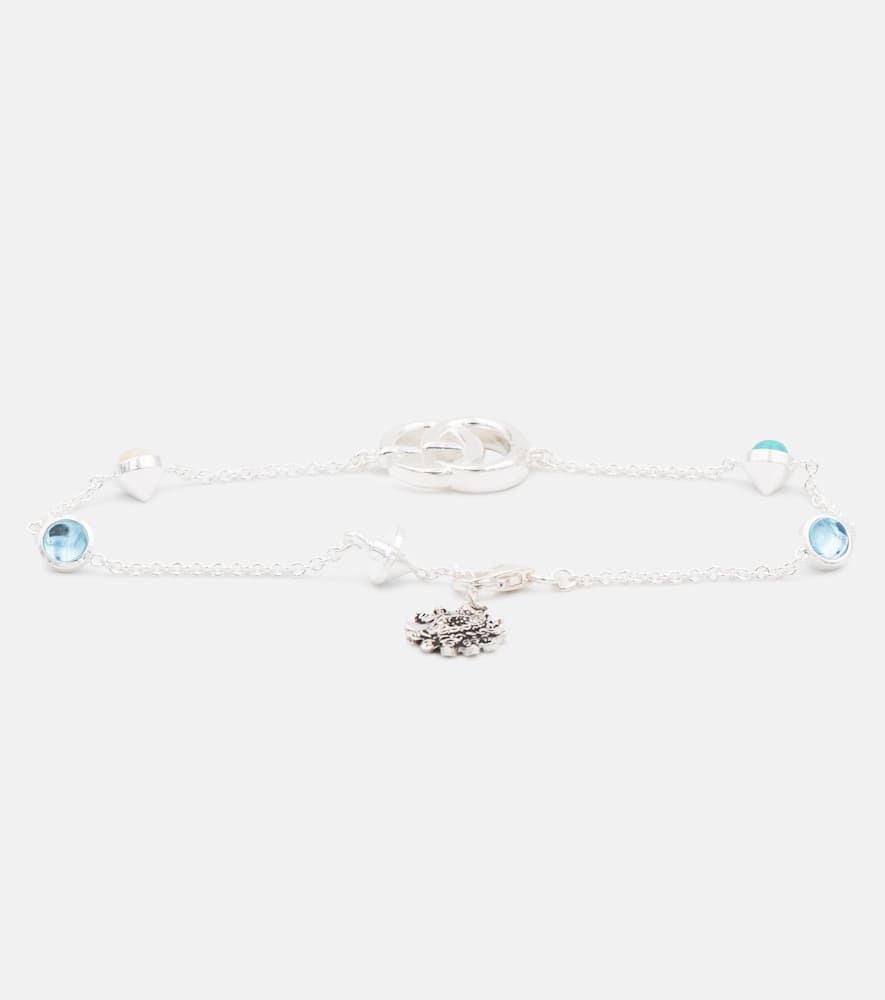 GG Marmont Flower sterling silver bracelet