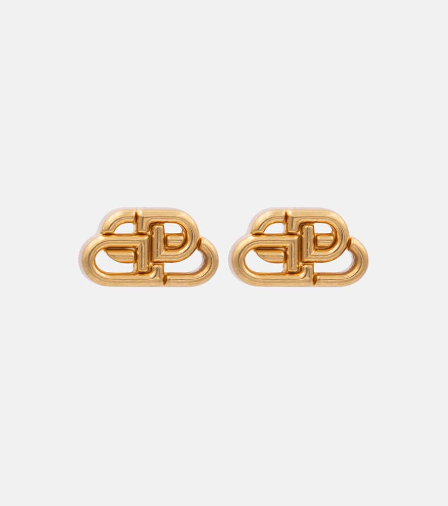 BB XS gold-plated stud earrings