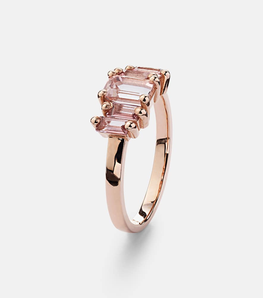 14kt rose gold ring with morganite