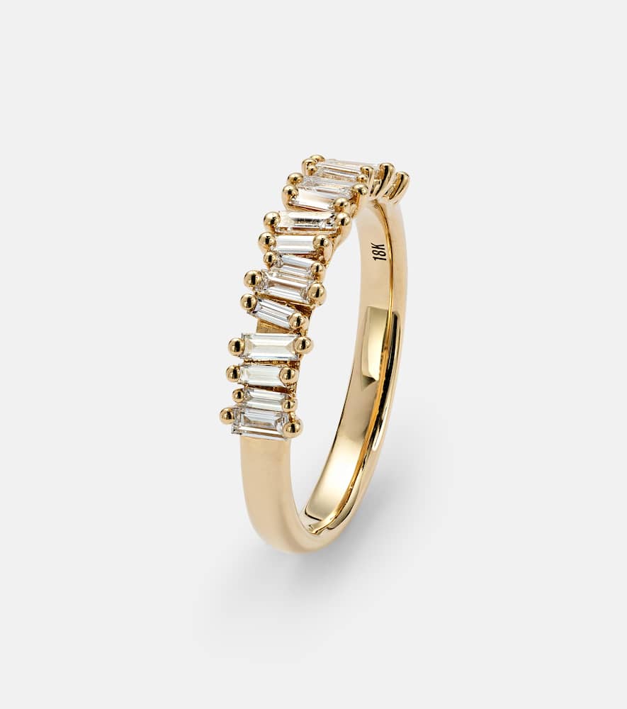 Fireworks 18kt gold ring with diamonds