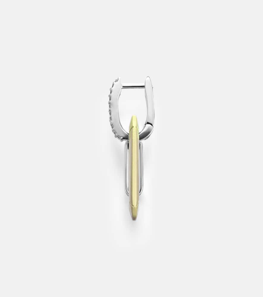 Eéra Chiara Small 18kt gold single earring with diamonds