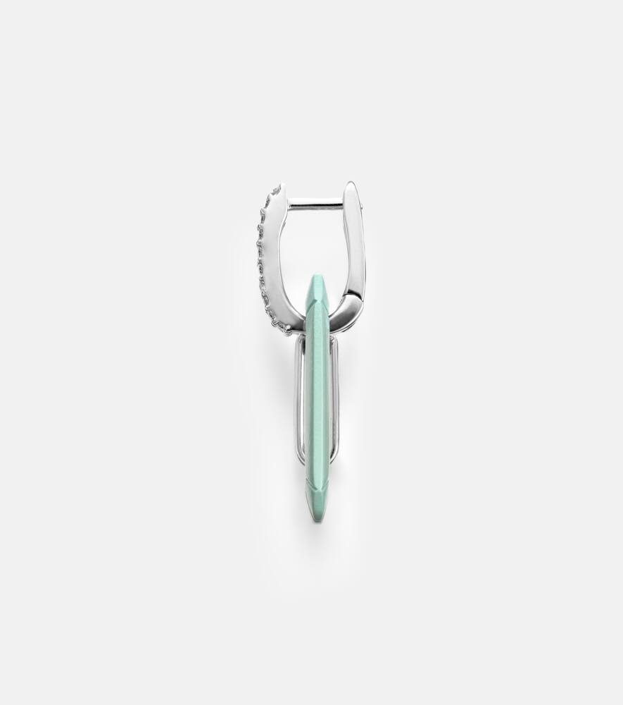 Eéra Chiara Small 18kt gold single earring with diamonds