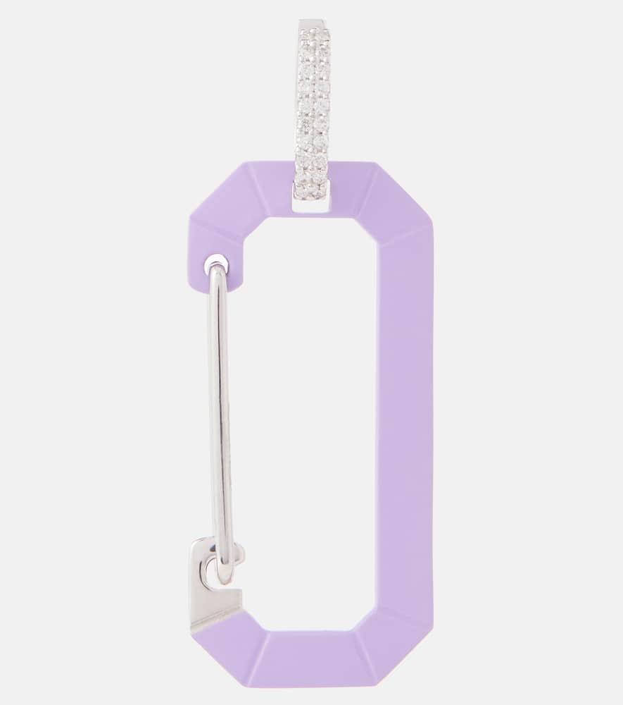 Eéra Chiara Big 18kt gold single earring with diamonds