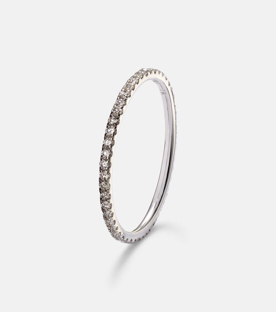 Thread Band 18kt gold ring with diamonds