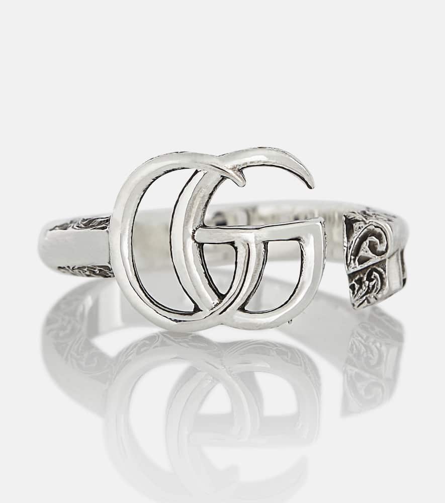 Double G sterling silver ring