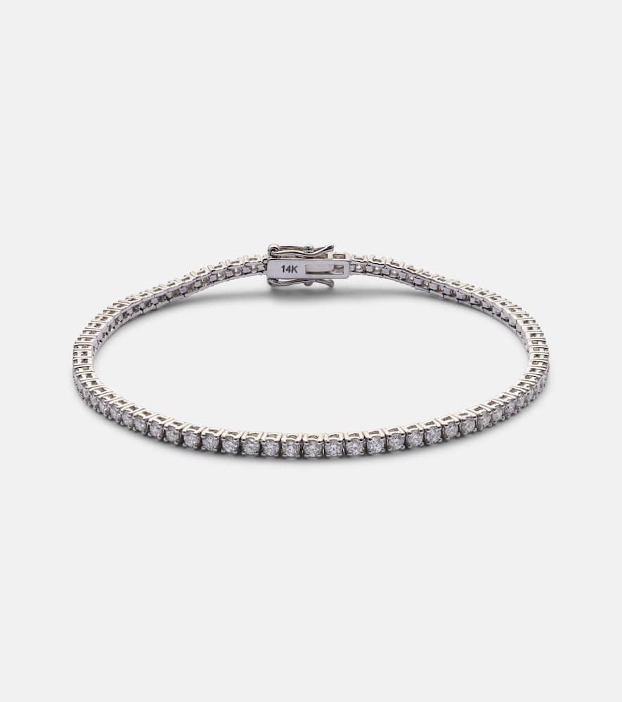 Tennis 14kt white gold bracelet
