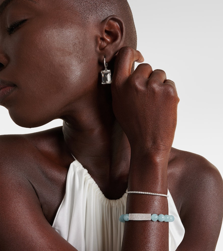 Tennis 14kt white gold bracelet