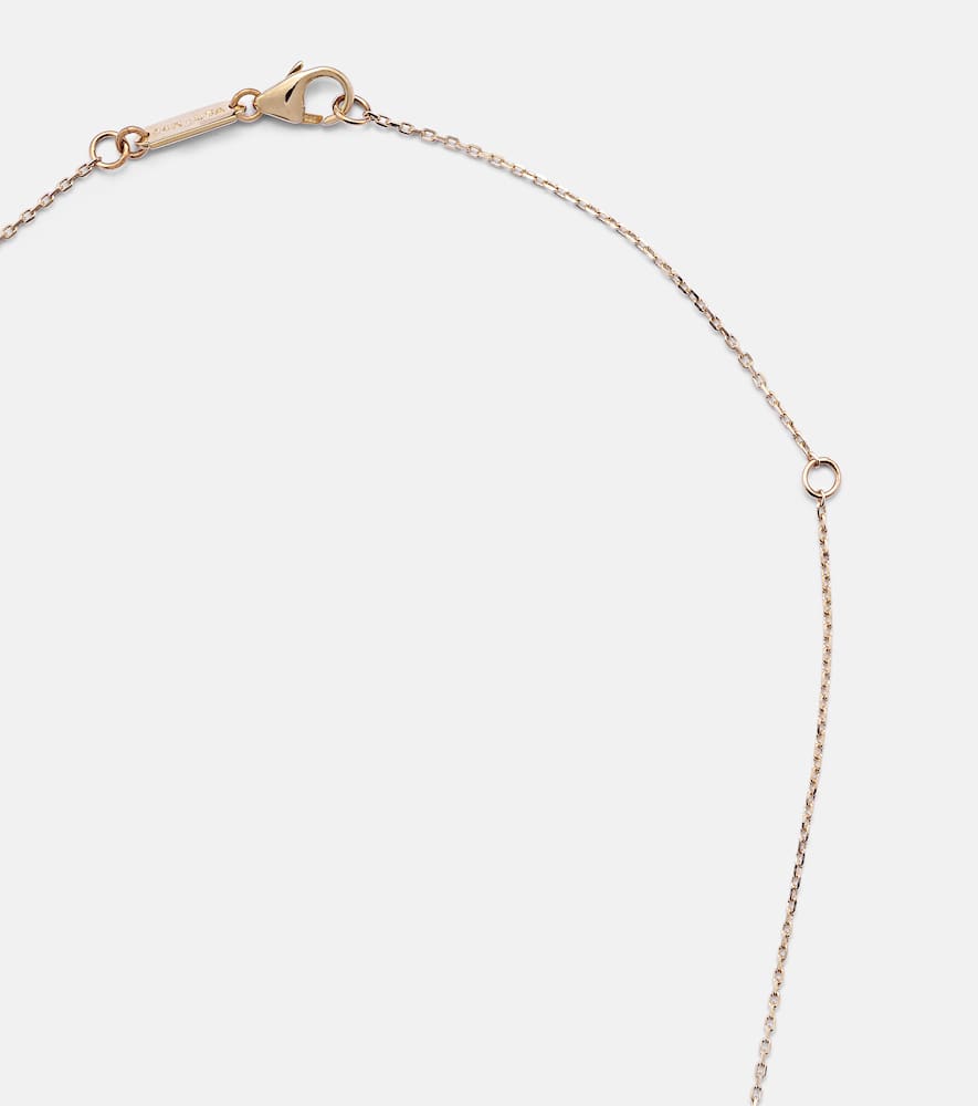 14kt gold necklace with diamonds and gemstones