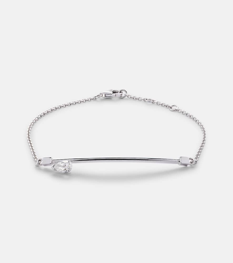 Serti Sur Vide 18kt white gold bracelet with diamond