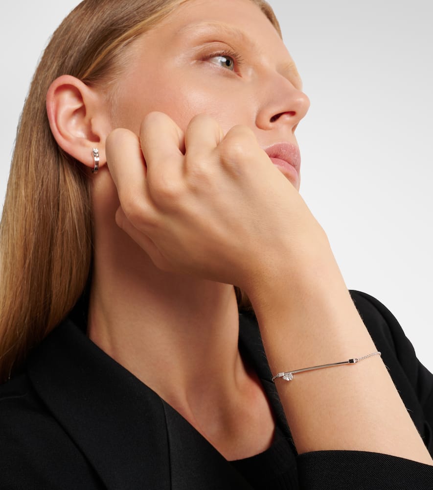 Serti Sur Vide 18kt white gold bracelet with diamond