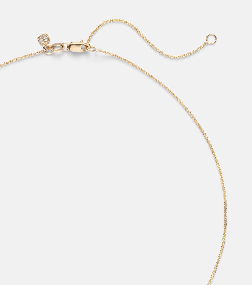 Groovy Eye 14kt yellow gold necklace with diamonds