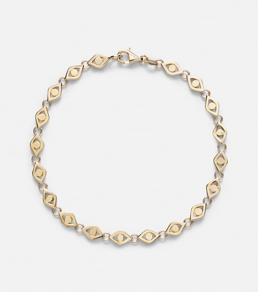 Evil Eye 14kt gold bracelet