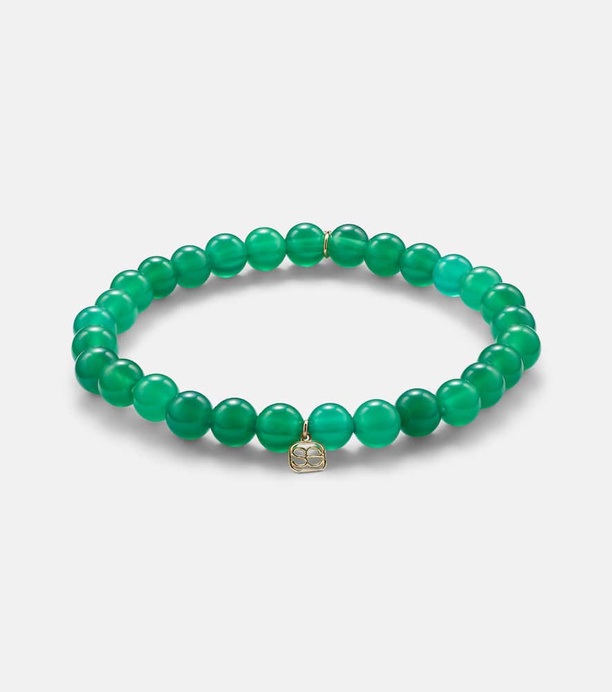 Evil Eye 14kt gold bracelet with diamonds