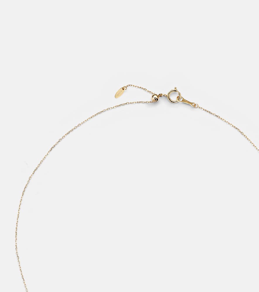 Persée 18kt gold chain necklace with white diamond
