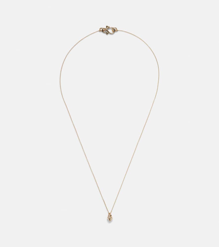 Conque D'or Diamant 18kt yellow gold necklace with diamond