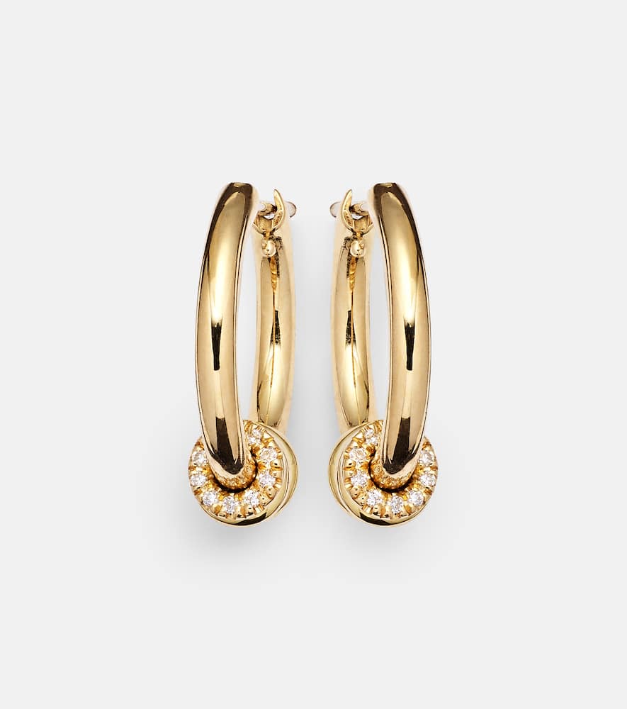 Ara 18kt gold earrings with white diamonds
