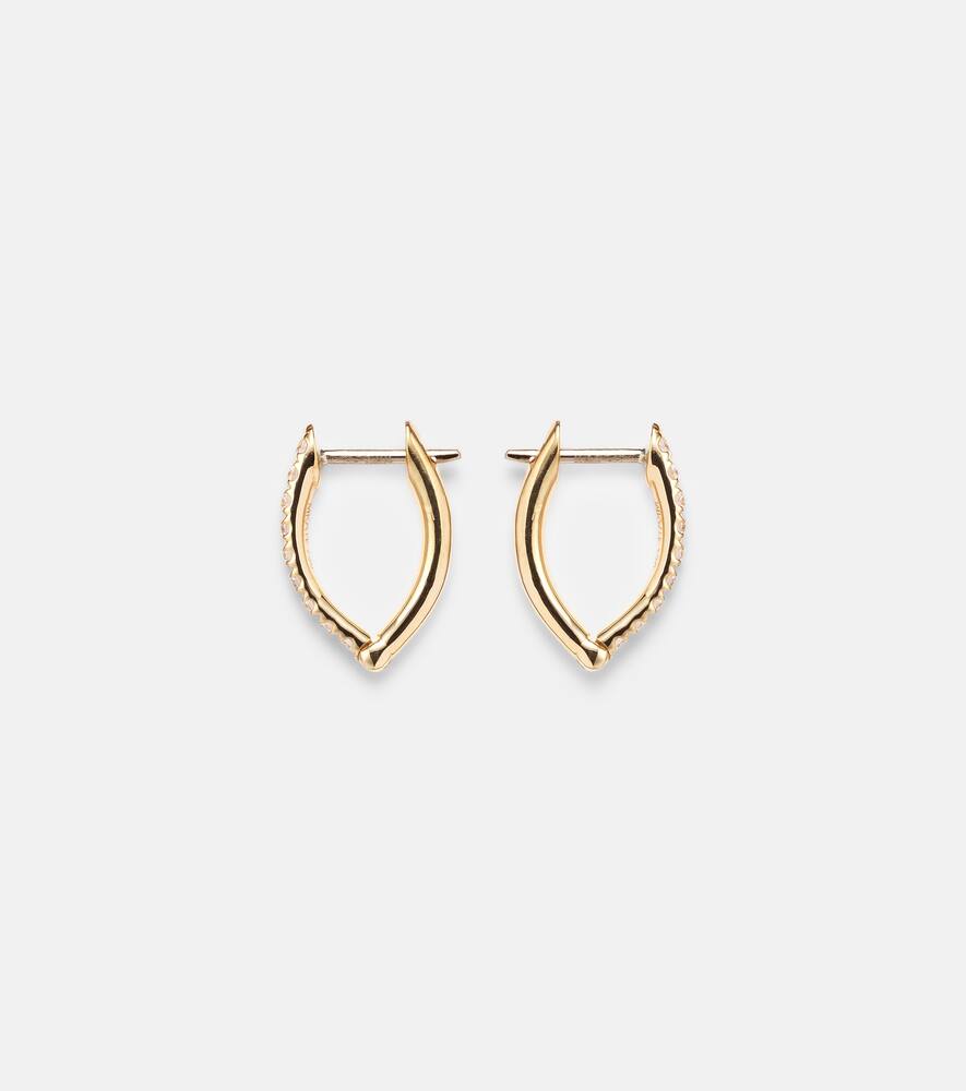 Cristina Small 18kt gold earrings with diamonds