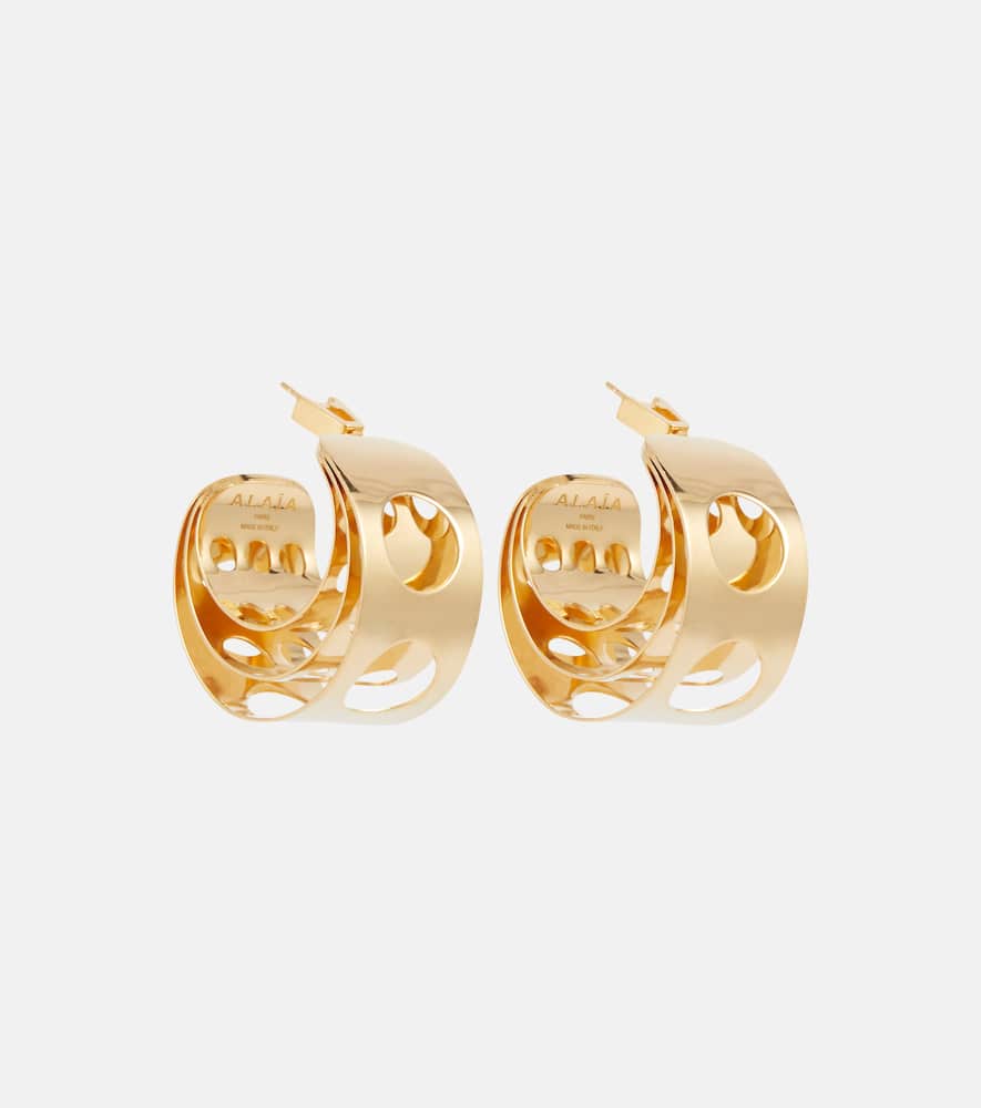 Alaïa Cutout hoop earrings