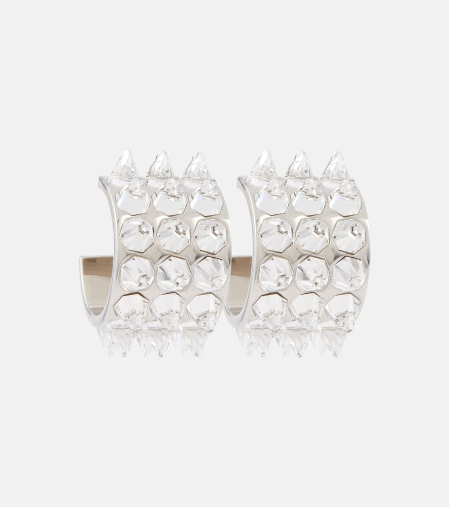 Karma crystal-embellished earrings