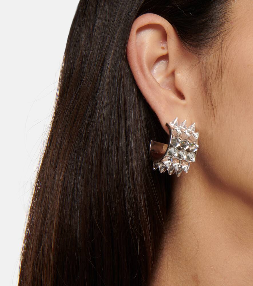 Karma crystal-embellished earrings