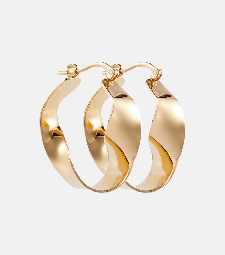 Twisted hoop earrings