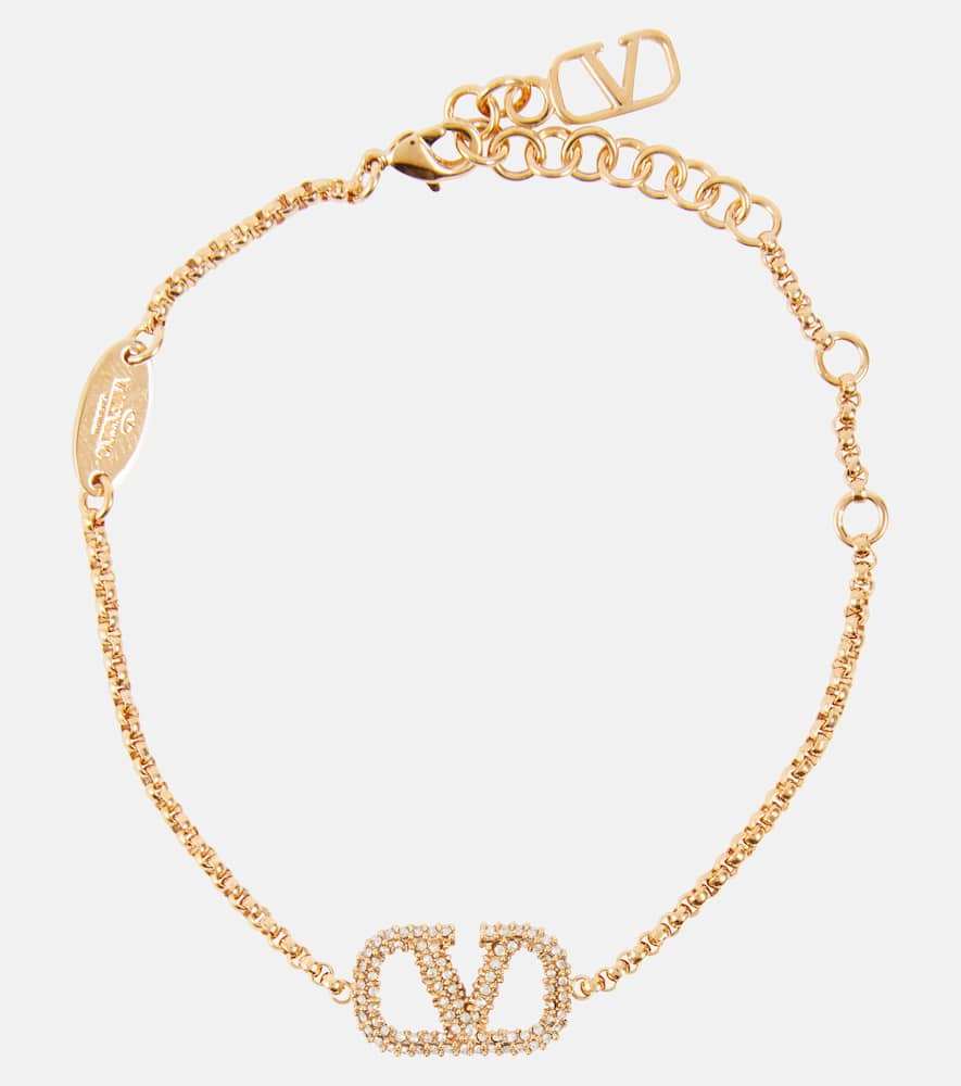 VLogo embellished bracelet