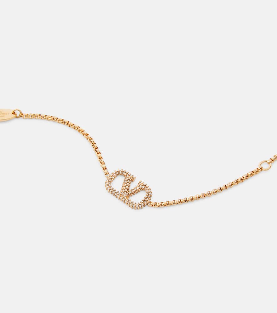 VLogo embellished bracelet