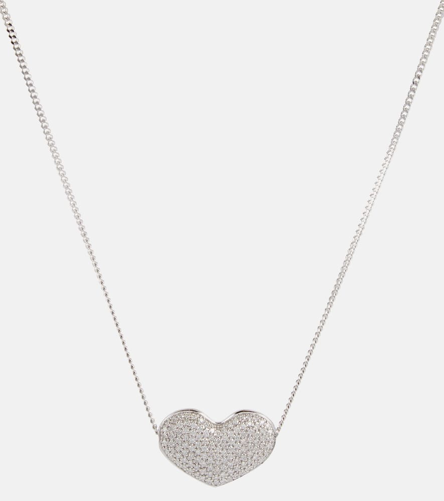Eéra Heart 18kt white gold necklace with diamonds