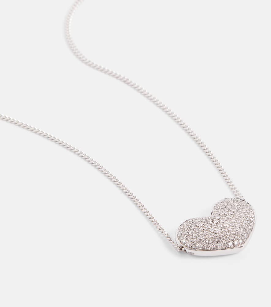 Eéra Heart 18kt white gold necklace with diamonds