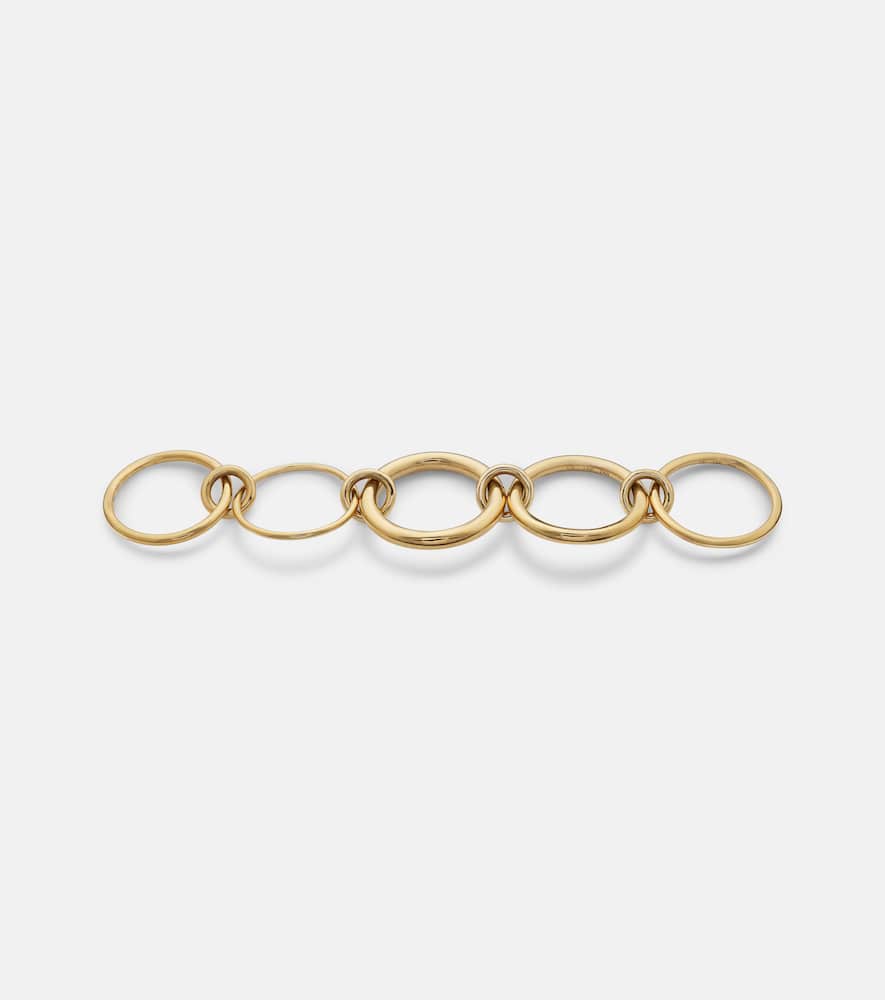 Aquarius 18kt gold linked rings