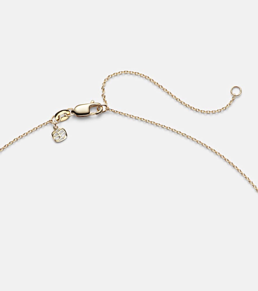 14kt gold necklace with diamonds