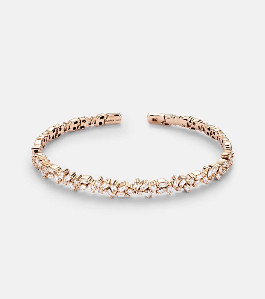 Fireworks 18kt rose gold and diamond bangle