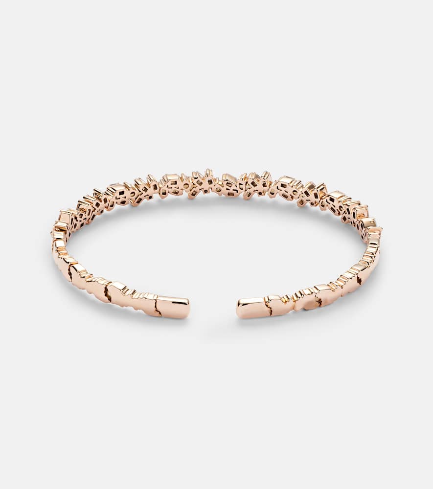 Fireworks 18kt rose gold and diamond bangle