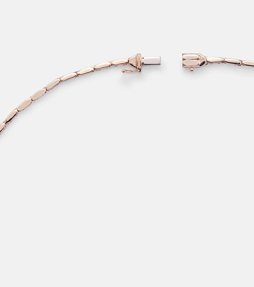 18kt rose gold necklace with rubies