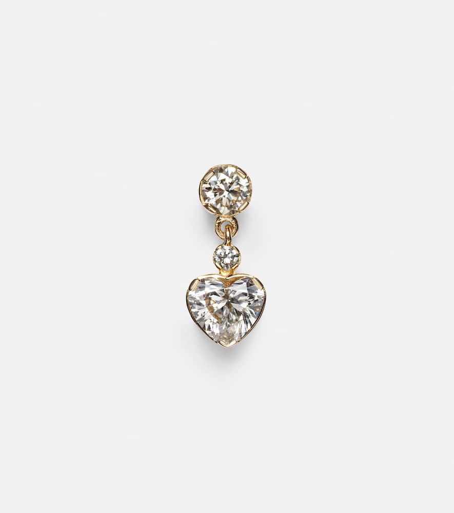 Chambre Diamant 18kt yellow gold single earring with diamonds