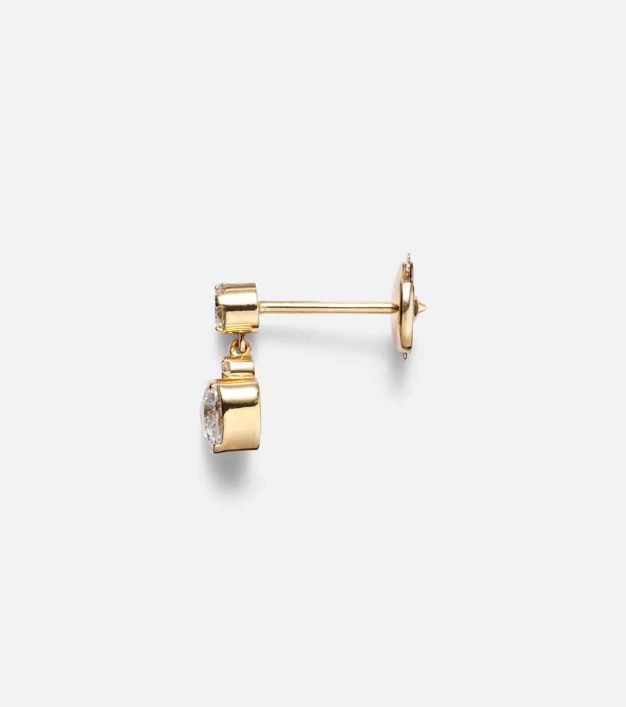 Chambre Diamant 18kt yellow gold single earring with diamonds