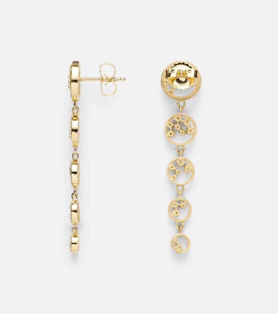 Margot 18kt gold drop earrings with diamonds