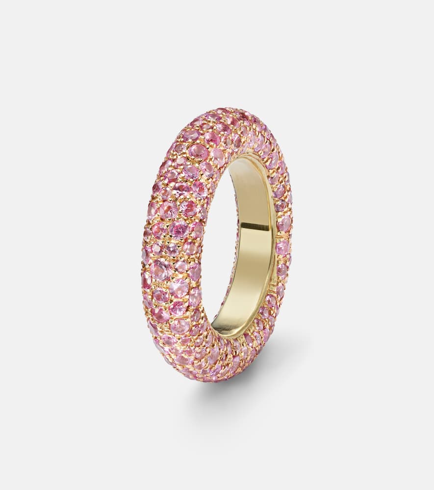 Blossom Bubble 18kt gold ring with sapphires