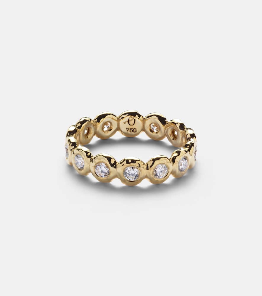 Nesting Gem 18kt gold eternity ring with diamonds