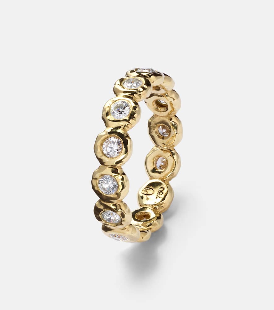 Nesting Gem 18kt gold eternity ring with diamonds