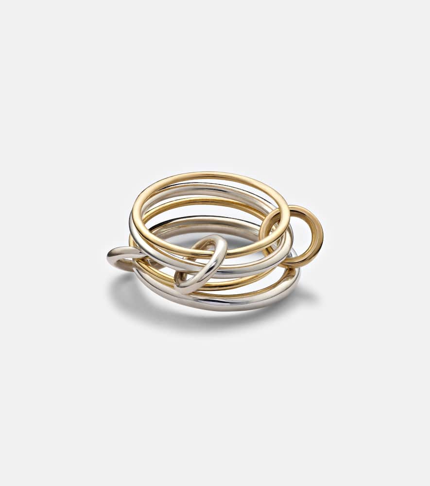 Pisces 18kt gold and sterling silver ring