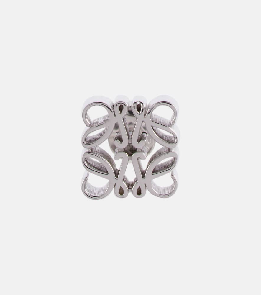 Anagram sterling silver stud earrings