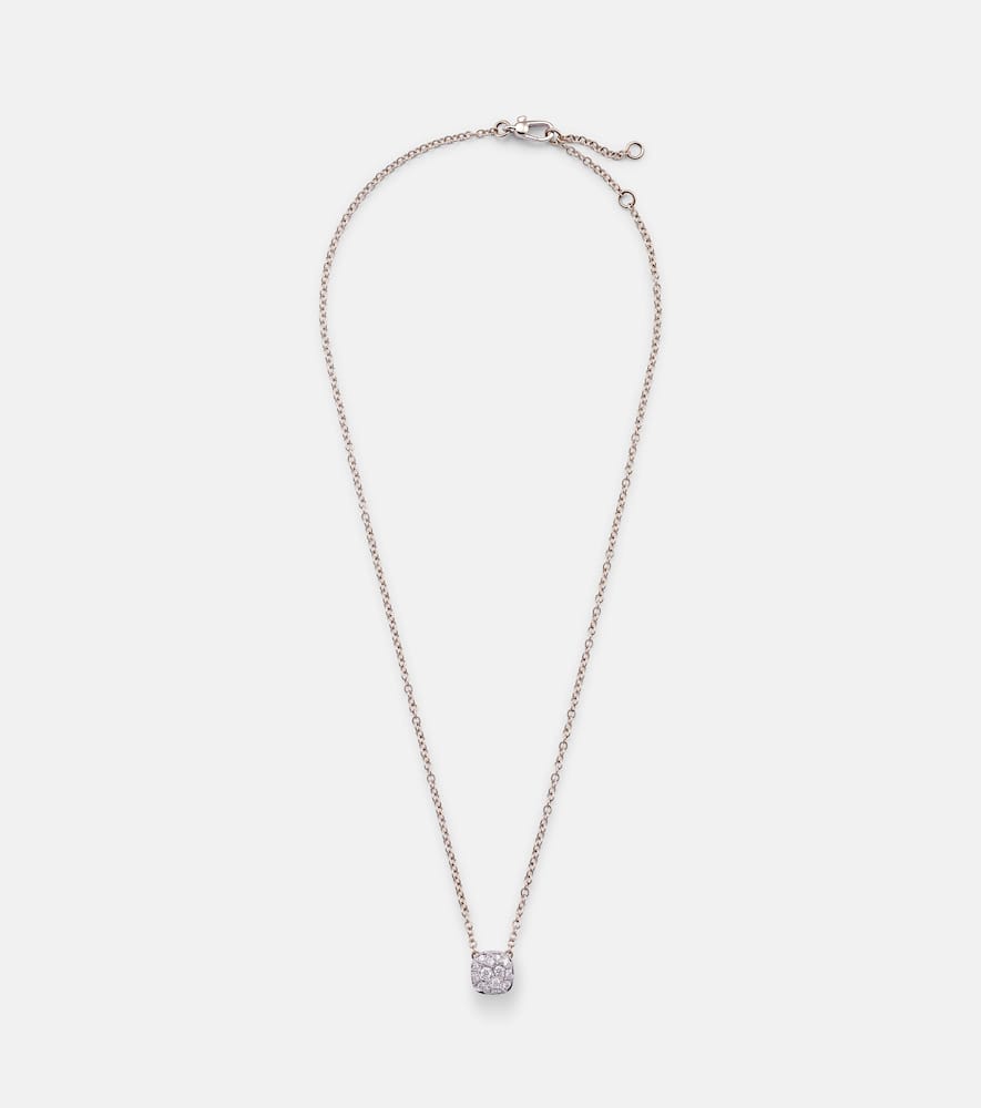 Nudo Solitaire 18kt gold necklace with diamonds