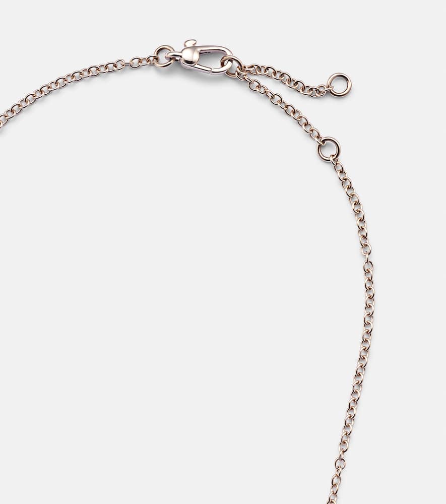 Nudo Solitaire 18kt gold necklace with diamonds