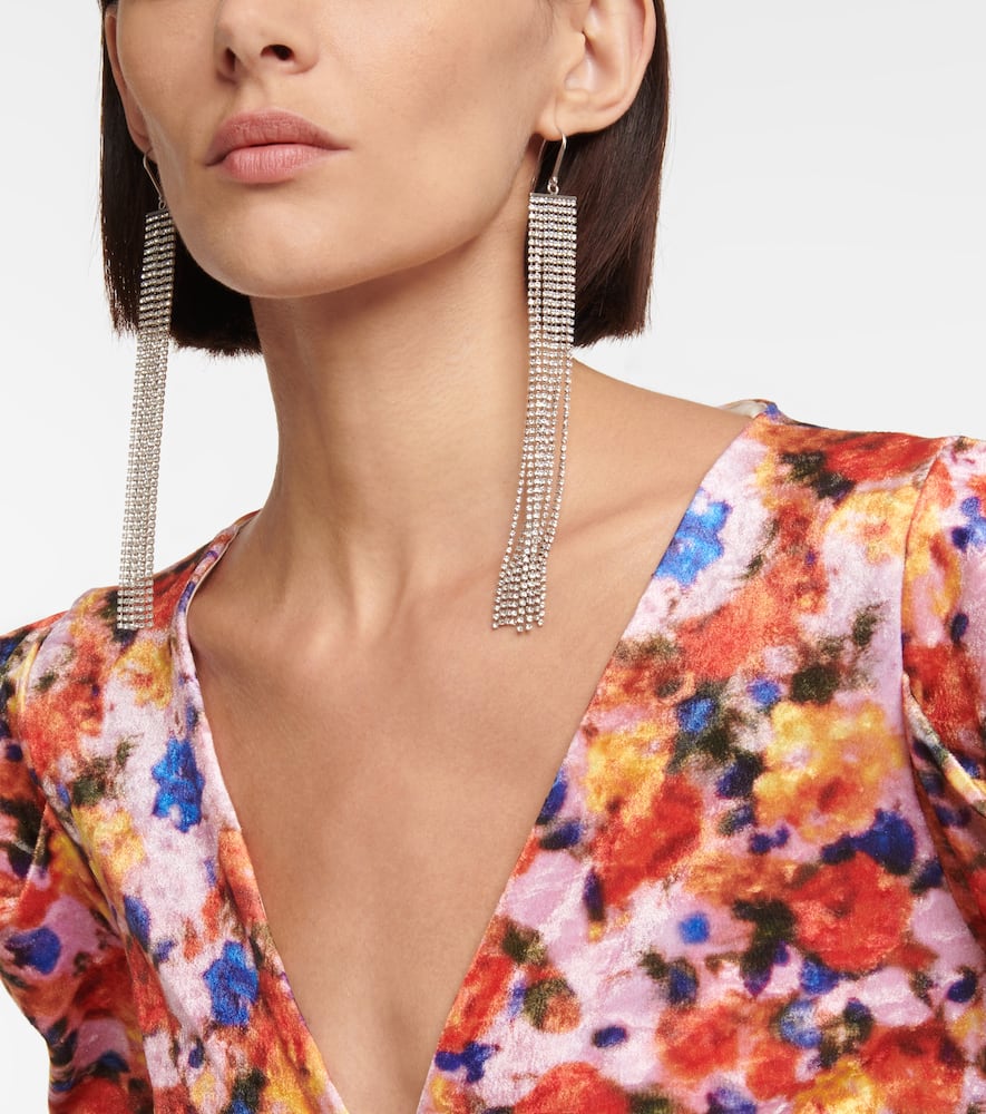 Crystal-embellished earrings
