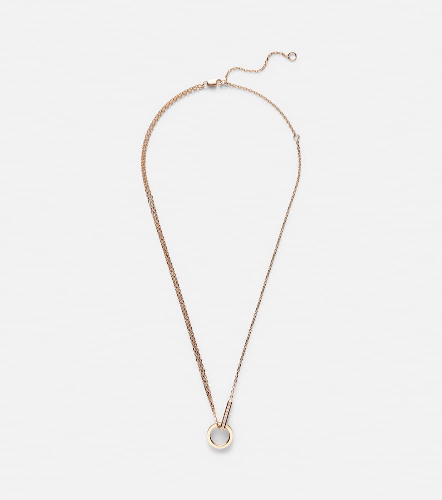 Berbere 18kt rose gold necklace with diamonds