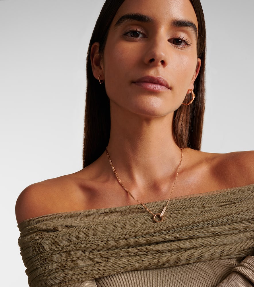 Berbere 18kt rose gold necklace with diamonds