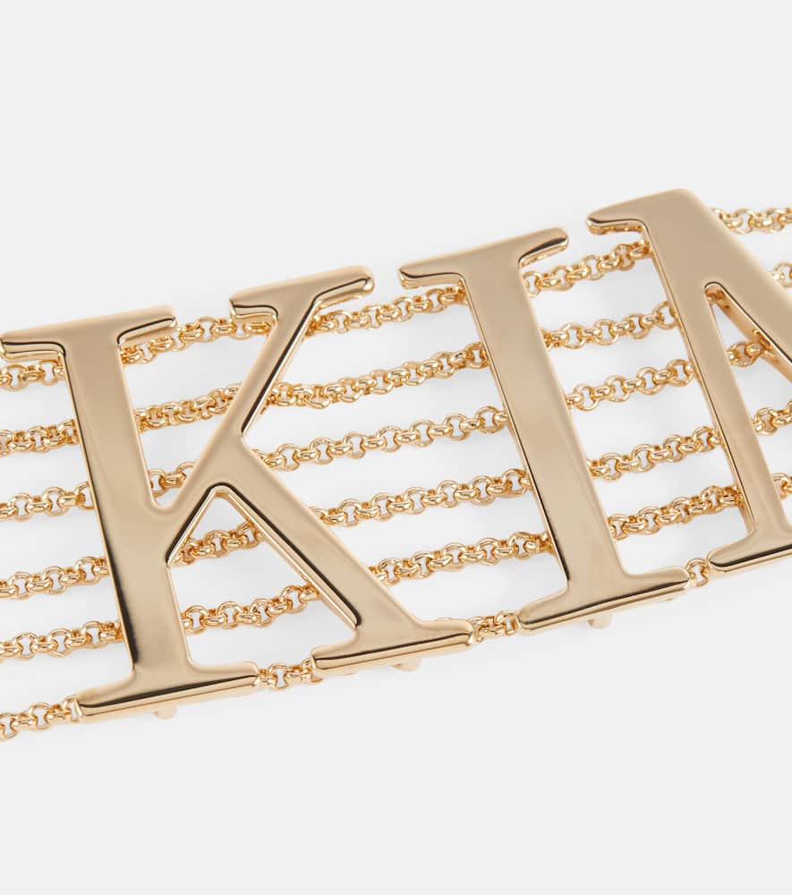x Kim embellished chain necklace