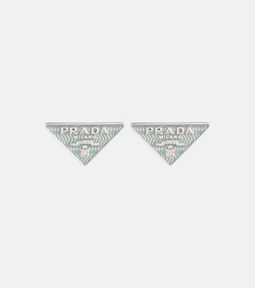 Smalto embellished logo earrings